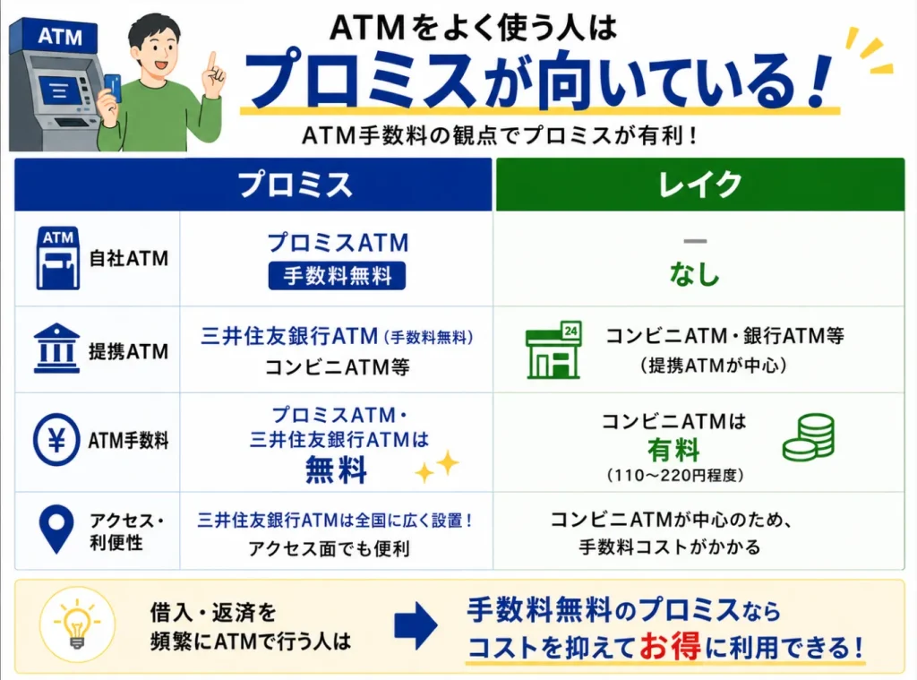 プロミス　レイク　ATM